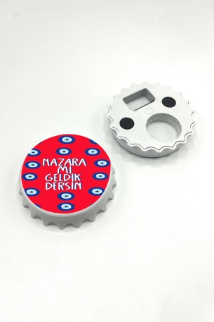 Özel Tasarim Gazoz Kapağı Açacak Magnet
