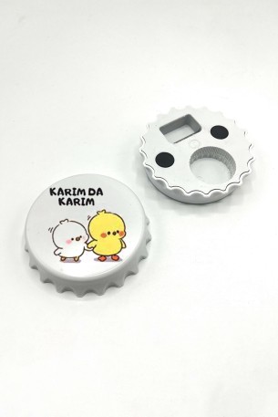 Özel Tasarim Gazoz Kapağı Açacak Magnet